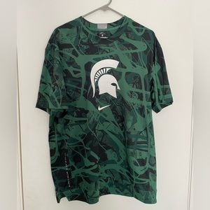 Nike Michigan State University dri fit t shirt size L